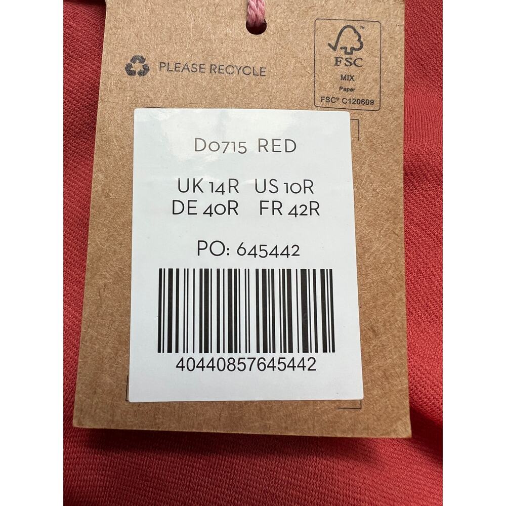 BODEN WOMENS SIZE 10R SIDE RUCHED STRETCH KNIT JERSEY MIDI DRESS RED NEW - Picture 12 of 15